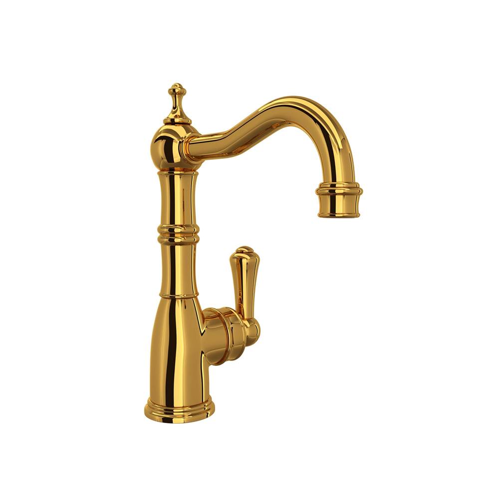 Rohl - EdwardianE Bar/Food Prep Kitchen Faucet - Unlacquered Brass