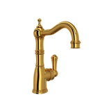 Rohl - EdwardianE Bar/Food Prep Kitchen Faucet - Unlacquered Brass
