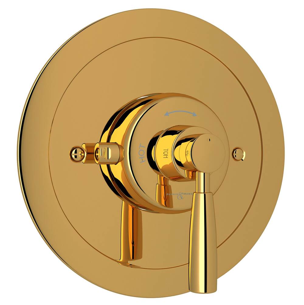 Rohl - HolbornE 3/4'' Thermostatic Trim Without Volume Control - Unlacquered Brass