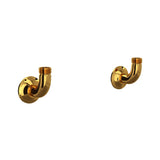 Rohl - Georgian EraE Bridge Kitchen Faucet Wall Unions - Unlacquered Brass