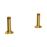 Rohl - Georgian EraE Bridge Faucet Straight Deck Unions - Unlacquered Brass
