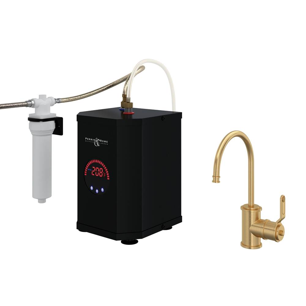 Rohl - ArmstrongE Hot Water and Kitchen Filter Faucet Kit - Satin English Gold
