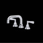 Rohl - San GiovanniE Widespread Lavatory Faucet With U-Spout - Polished Chrome