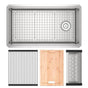 Rohl - CulinarioE 33'' Stainless Steel Chef/Workstation Sink With Accessories - Brushed Stainless Steel