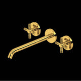 Rohl - AmahleE Wall Mount Tub Filler Trim With C-Spout - Unlacquered Brass