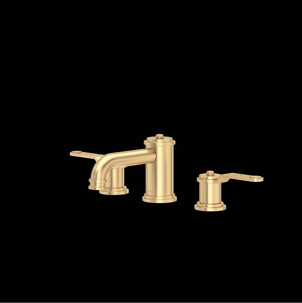 Rohl - ArmstrongE Widespread Lavatory Faucet With Low Spout - Satin English Gold