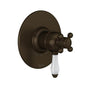 Rohl - 1/2'' Therm & Pressure Balance Trim With 5 Functions - Tuscan Brass