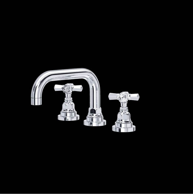 Rohl - San GiovanniE Widespread Lavatory Faucet With U-Spout - Polished Chrome