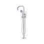 Rohl - ArmstrongE Single Hole Floor Mount Tub Filler Trim With U-Spout - Polished Chrome