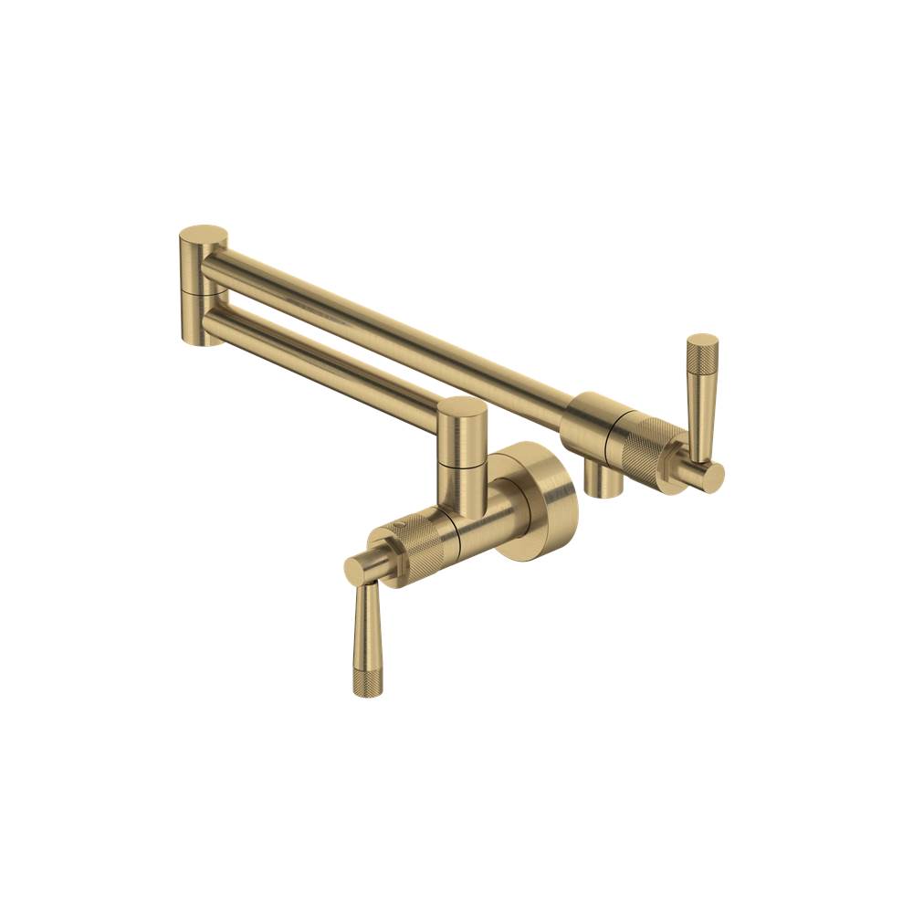 Rohl - Graceline Pot Filler - Antique Gold