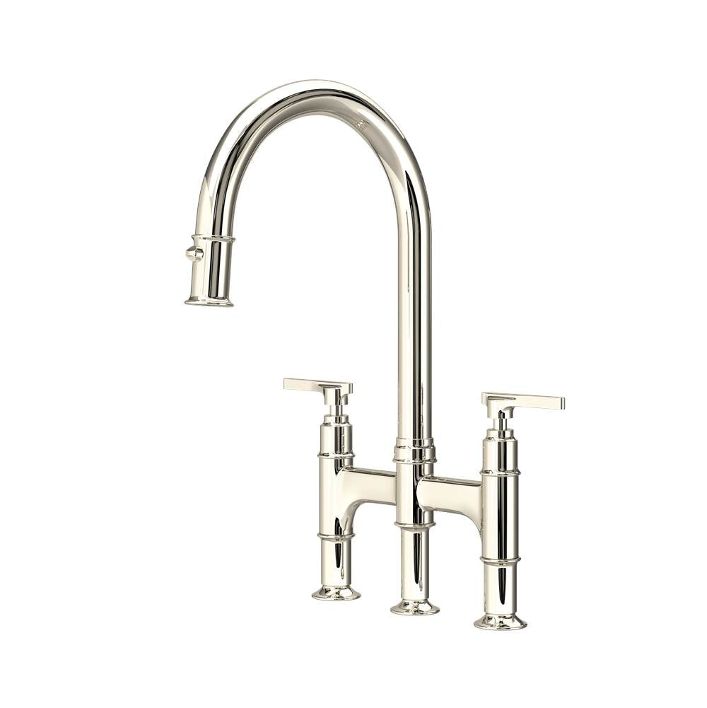 Rohl - SouthbankE Pull-Down Bridge Kitchen Faucet - Polished Nickel
