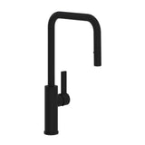 Rohl - TuarioE Pull-Down Kitchen Faucet With U-Spout - Matte Black