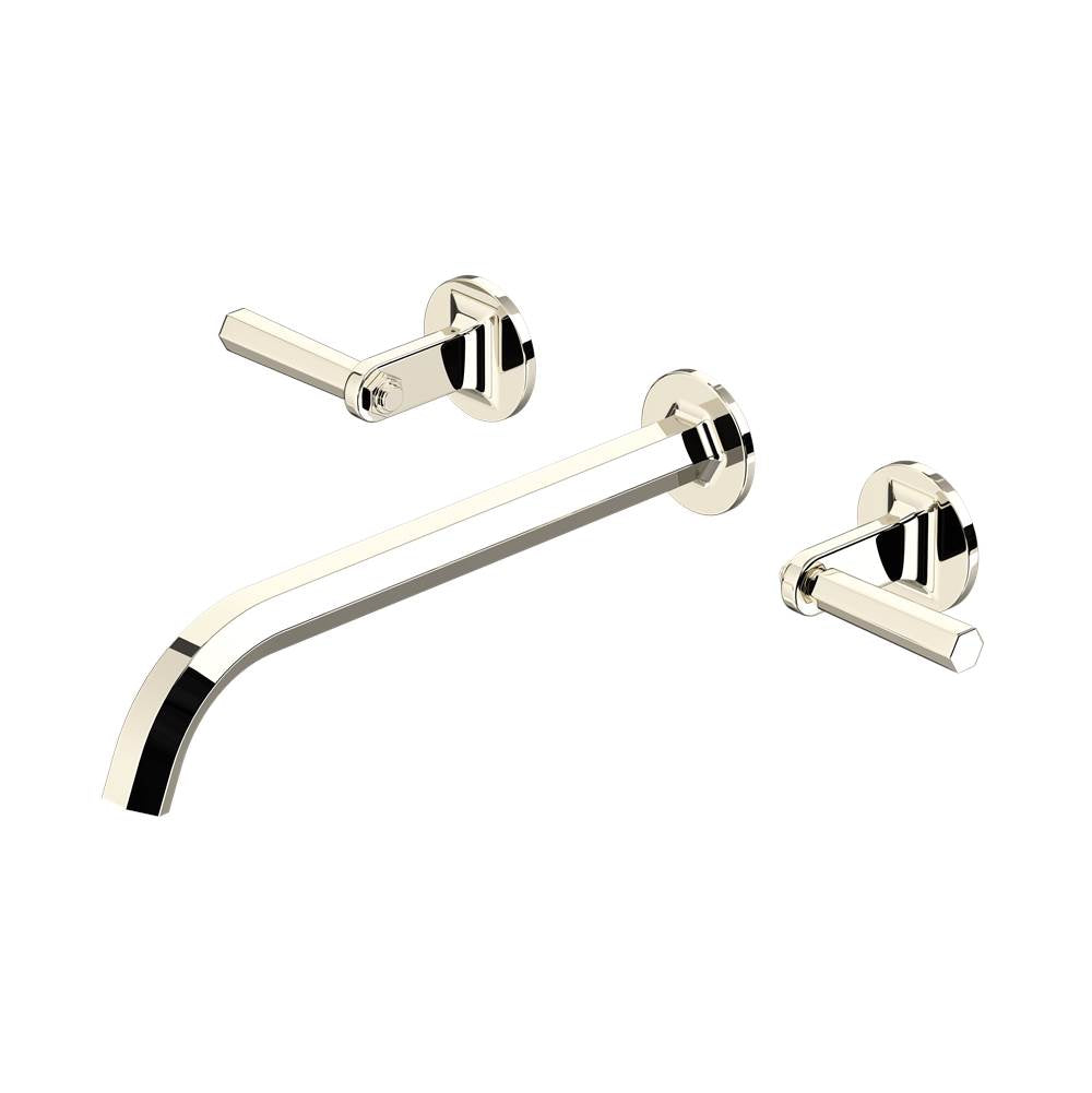 Rohl - ModelleE Wall Mount Tub Filler Trim With C-Spout - Polished Nickel
