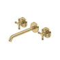 Rohl - AmahleE Wall Mount Lavatory Faucet Trim - Antique Gold