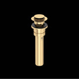 Rohl - Lavatory Push Drain With Overflow - Satin English Gold