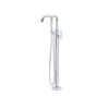 Rohl - Modern Single Hole Floor Mount Tub Filler Trim - Polished Chrome