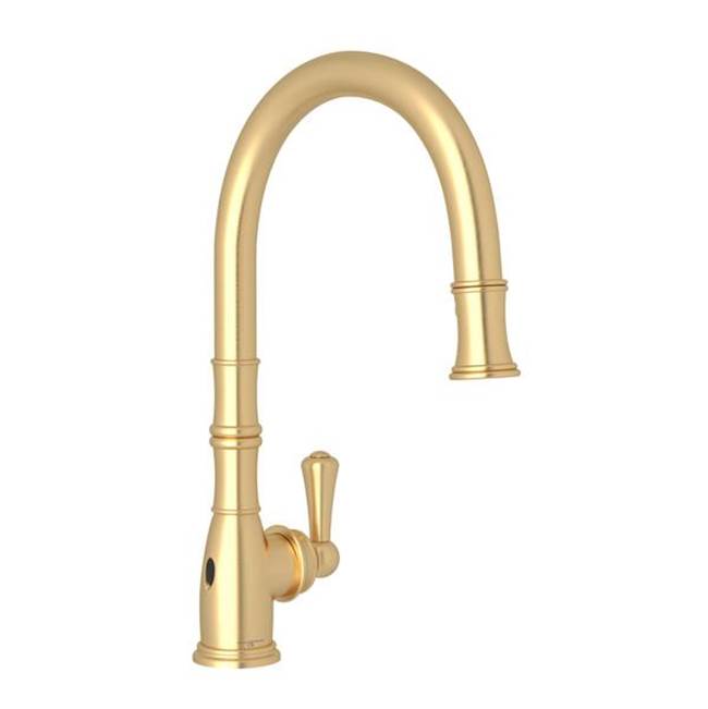 Rohl - Georgian EraE Pull-Down Touchless Kitchen Faucet - Satin English Gold