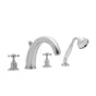 Rohl - EdwardianE 4-Hole Deck Mount Tub Filler - Polished Chrome