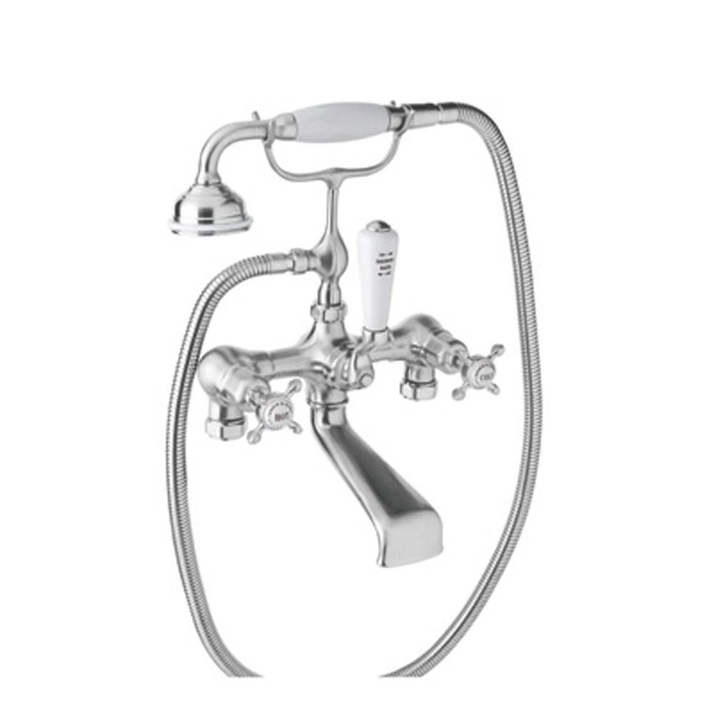 Rohl - EdwardianE Two Hole Tub Filler Without Risers - Polished Chrome