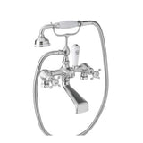 Rohl - EdwardianE Two Hole Tub Filler Without Risers - Polished Chrome