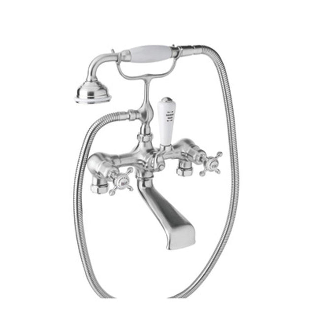 Rohl - EdwardianE Two Hole Tub Filler Without Risers - Polished Chrome