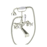 Rohl - EdwardianE Two Hole Tub Filler Without Risers - Polished Nickel