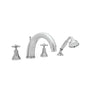 Rohl - Georgian EraE 4-Hole Deck Mount Tub Filler With C-Spout - Polished Chrome