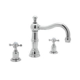 Rohl - EdwardianE Widespread Lavatory Faucet With Column Spout - Polished Chrome