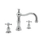 Rohl - EdwardianE Widespread Lavatory Faucet With Column Spout - Polished Chrome