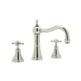 Rohl - Georgian EraE Widespread Lavatory Faucet With Column Spout - Polished Nickel