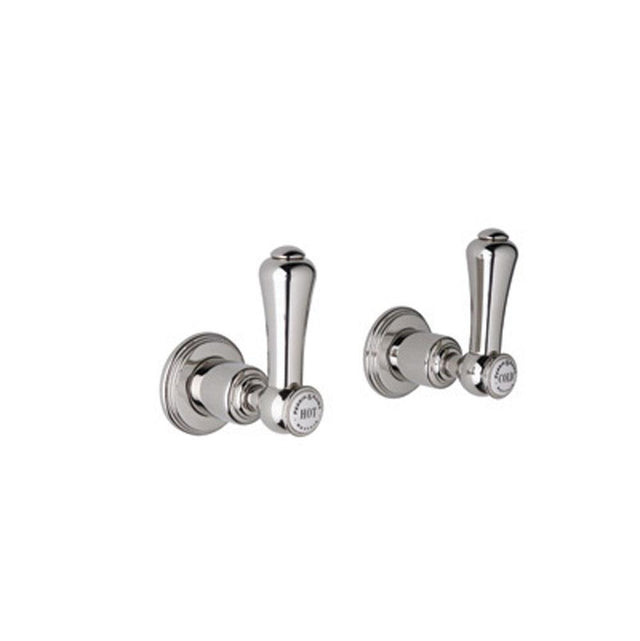 Rohl - Pair of Wall Valves - Polished Chrome