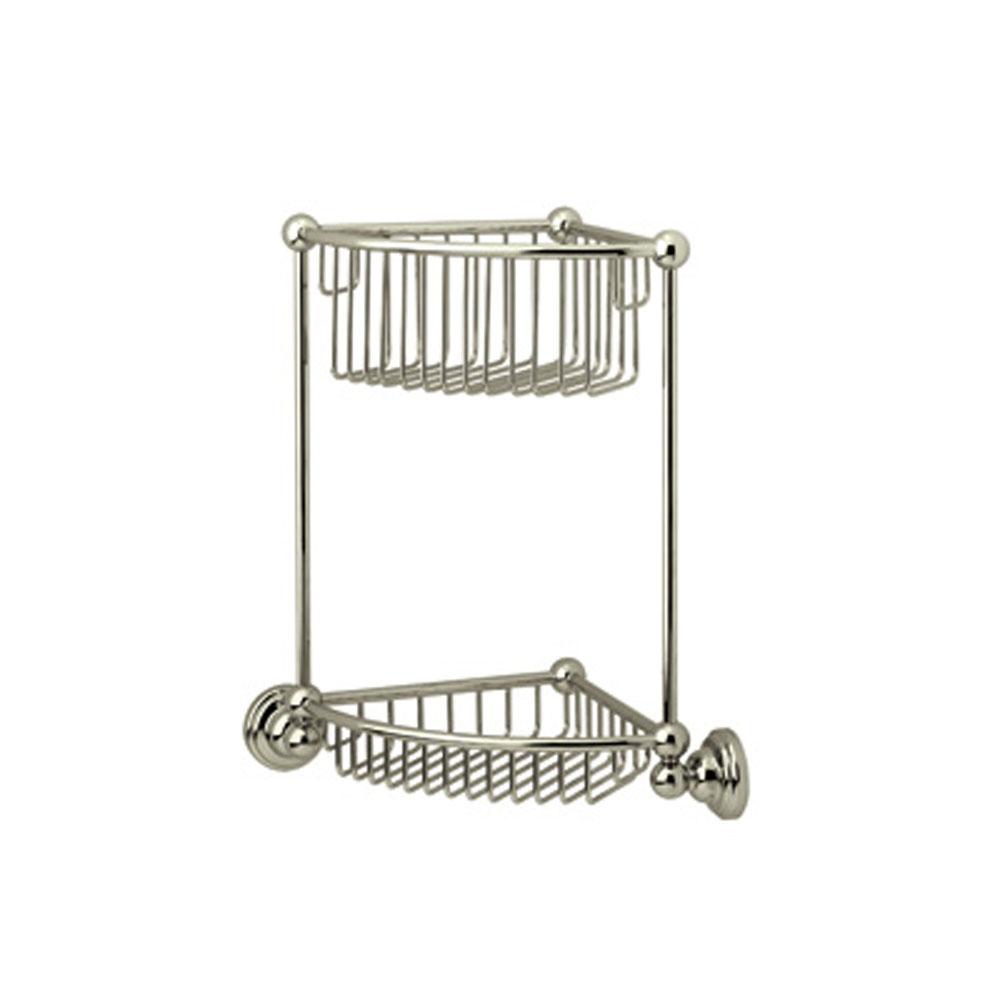 Rohl - Two Tier Corner Basket - Satin Nickel