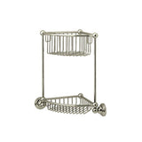 Rohl - Two Tier Corner Basket - Satin Nickel