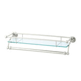 Rohl - Wall Mount Glass Vanity Shelf - Polished Nickel