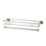 Rohl - Wall Mount Glass Vanity Shelf - Satin Nickel