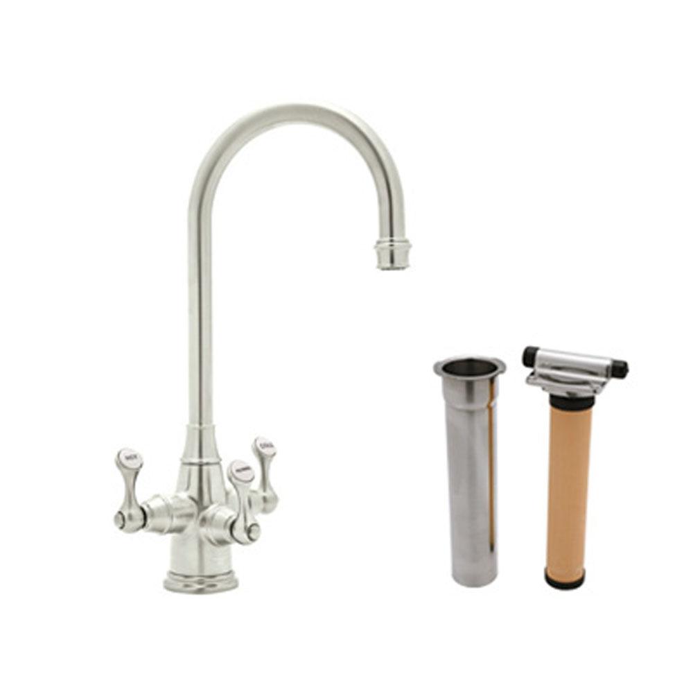 Rohl - Georgian EraE Three Handle Bar/Food Prep Filter Kitchen Faucet Kit - Polished Nickel