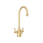 Rohl - Georgian EraE Three Handle Bar/Food Prep Filter Kitchen Faucet - Satin English Gold