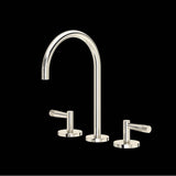 Rohl - AmahleE Widespread Lavatory Faucet With C-Spout - Polished Nickel