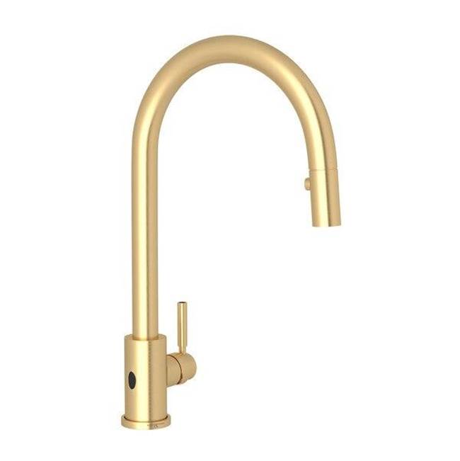 Rohl - HolbornE Pull-Down Touchless Kitchen Faucet - Satin English Gold