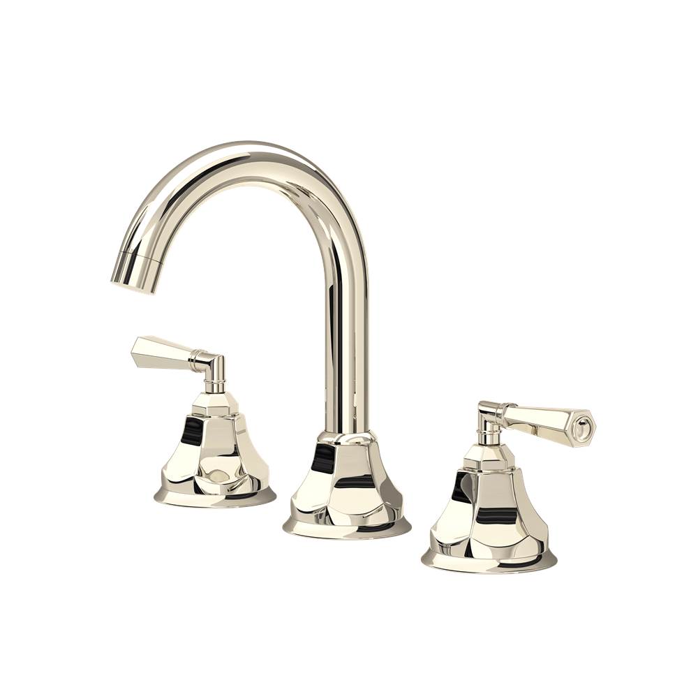 Rohl - Palladian Widespread Lavatory Faucet With C-Spout - Polished Nickel