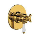 Rohl - 1/2'' Therm & Pressure Balance Trim With 5 Functions - Unlacquered Brass