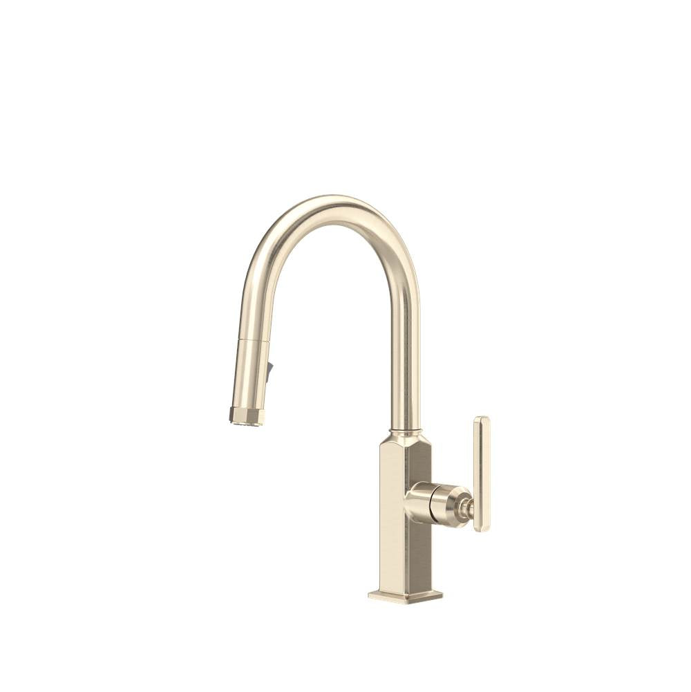 Rohl - ApothecaryE Pull-Down Bar/Food Prep Kitchen Faucet - Satin Nickel