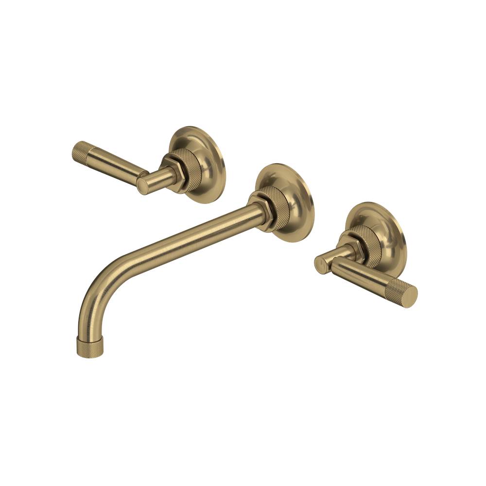 Rohl - Graceline Wall Mount Lavatory Faucet Trim - Antique Gold