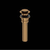 Rohl - Lavatory Push Drain With Overflow - English Bronze