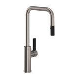 Rohl - TuarioE Pull-Down Kitchen Faucet With U-Spout - Satin Nickel