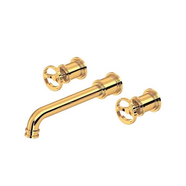 Rohl - ArmstrongE Wall Mount Lavatory Faucet Trim - English Gold