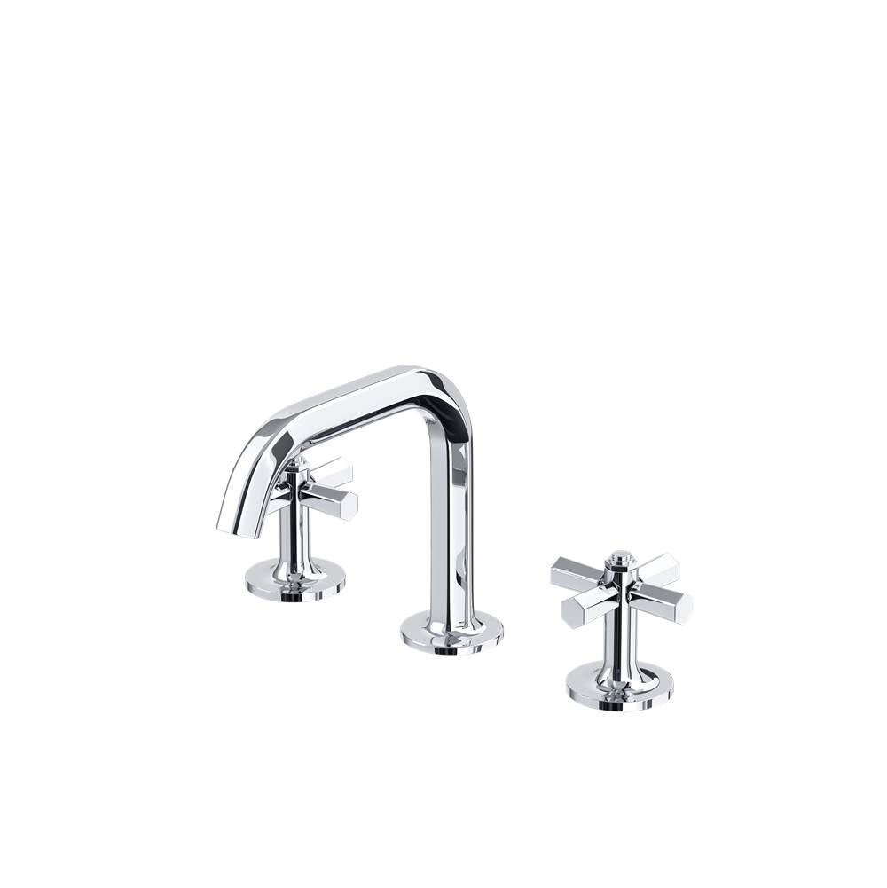 Rohl - ModelleE Widespread Lavatory Faucet With U-Spout - Polished Chrome