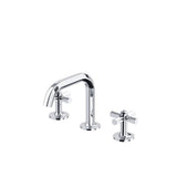 Rohl - ModelleE Widespread Lavatory Faucet With U-Spout - Polished Chrome