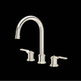 Rohl - ArmstrongE Widespread Lavatory Faucet With C-Spout - Polished Nickel