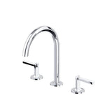 Rohl - ModelleE Widespread Lavatory Faucet With C-Spout - Polished Chrome